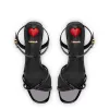 Charlotte Sandal In Black Patent Leather sold by Larroude