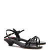 Charlotte Sandal In Black Patent Leather sold by Larroude