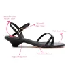 Charlotte Sandal In Black Patent Leather sold by Larroude