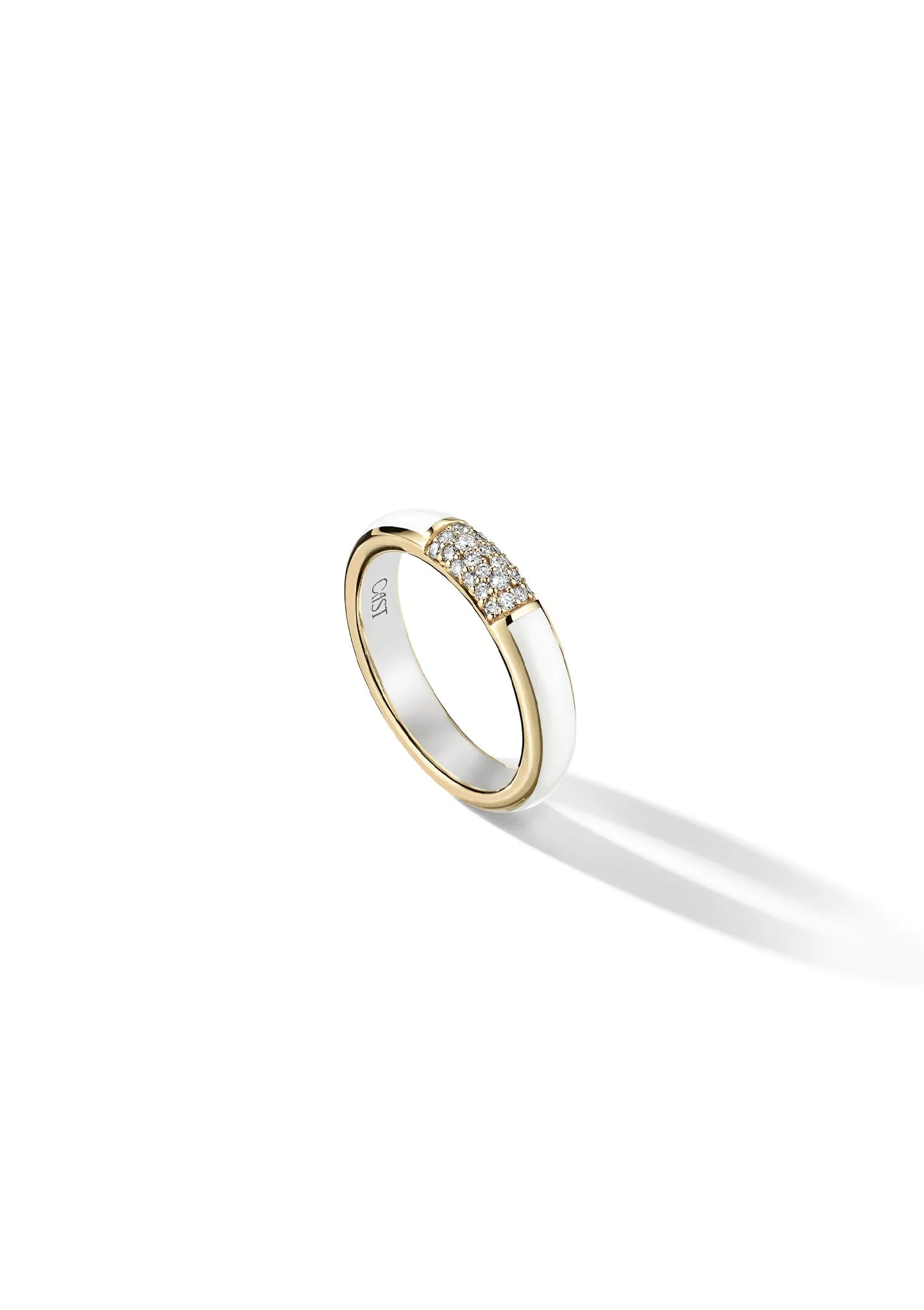 Iced Halo Stacking Ring - Natural Diamonds sold by Larroude