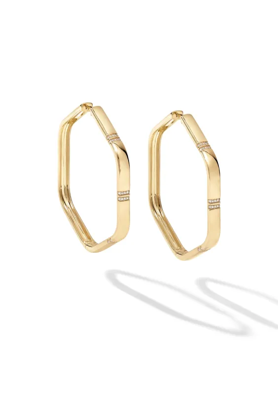 The Hex Hoop sold by Larroude