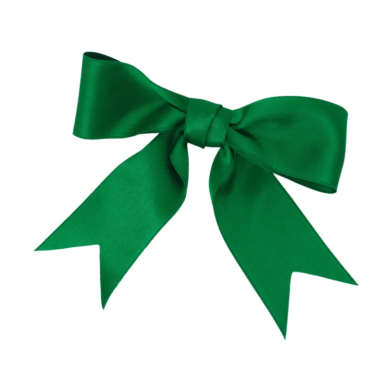 Emerald Vintage Silk Satin Bow | Emerald sold by Larroude