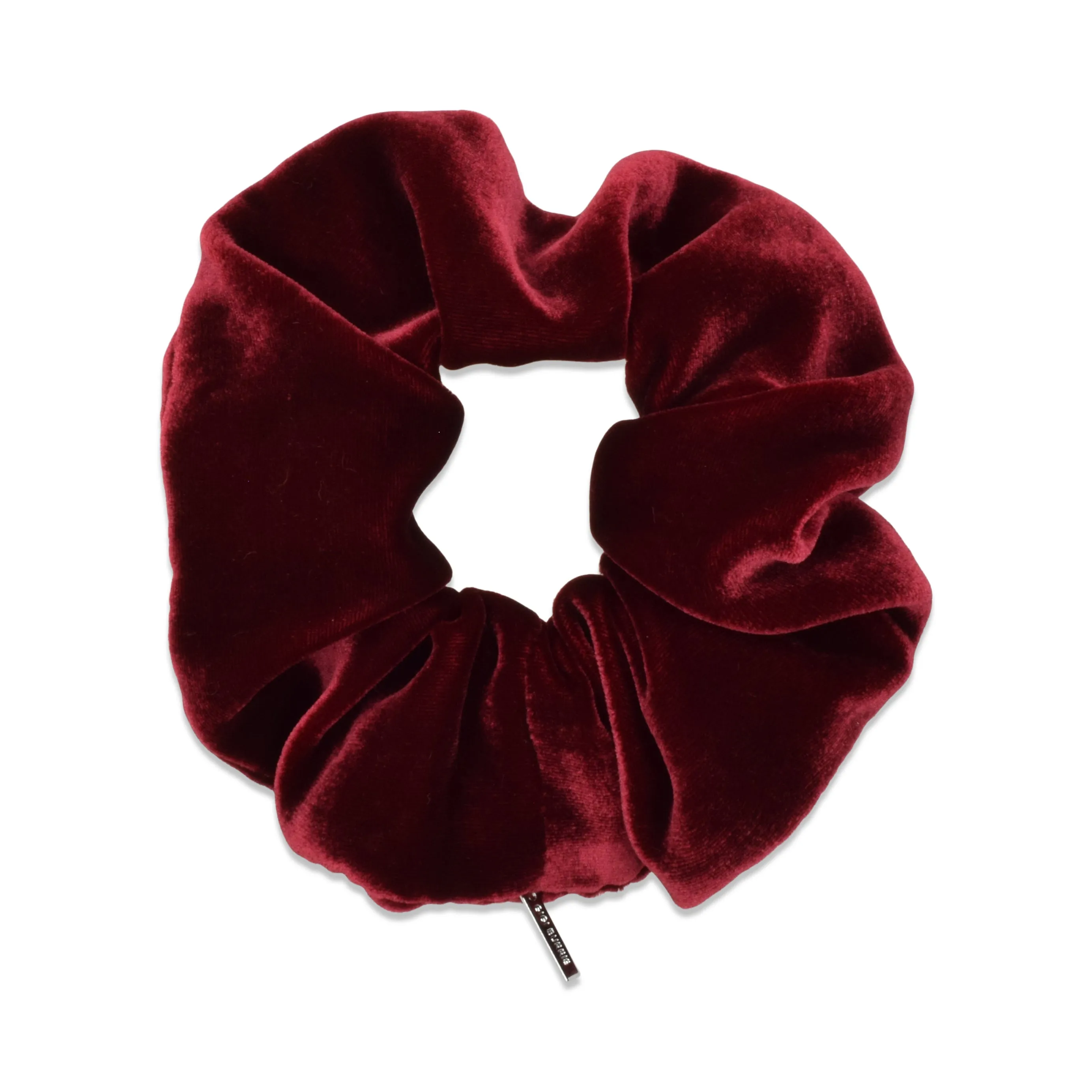 Velvet Scrunchie | Oxblood sold by Larroude