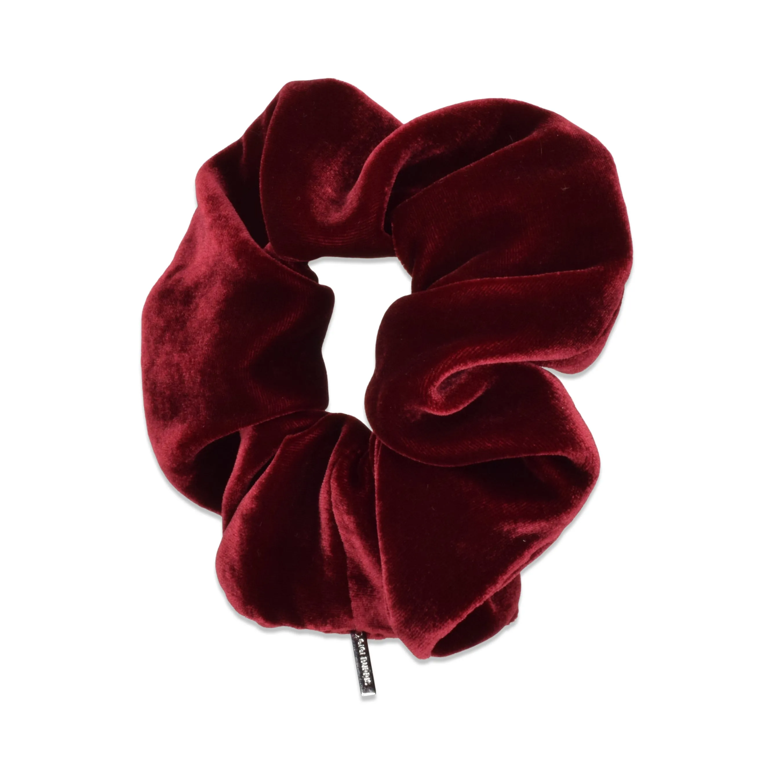 Velvet Scrunchie | Oxblood sold by Larroude product image thumbnail 2