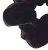 Velvet Scrunchie | Black sold by Larroude