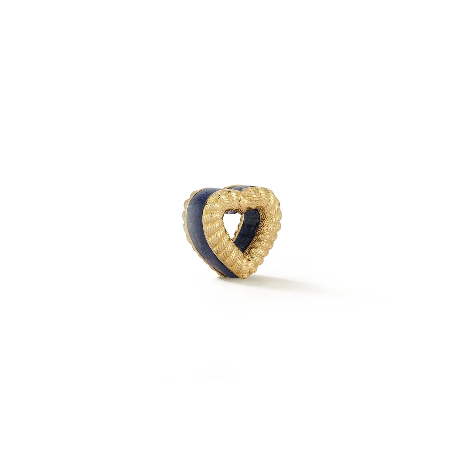 New Leona Collection Heart Slider Lapis Inlay Charm sold by Larroude