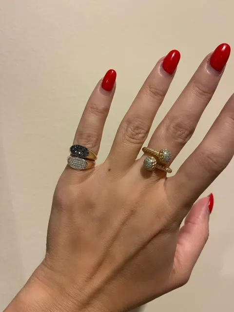 Leona Diamond Bypass Ring sold by Larroude product image thumbnail 4