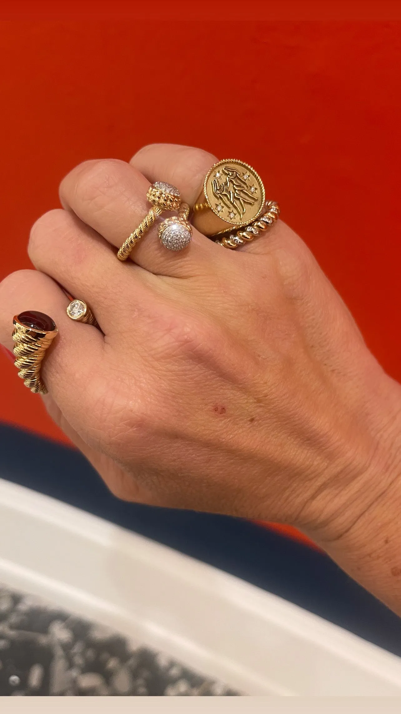 Leona Diamond Bypass Ring sold by Larroude product image thumbnail 2