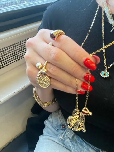 Leona Diamond Bypass Ring sold by Larroude product image thumbnail 5