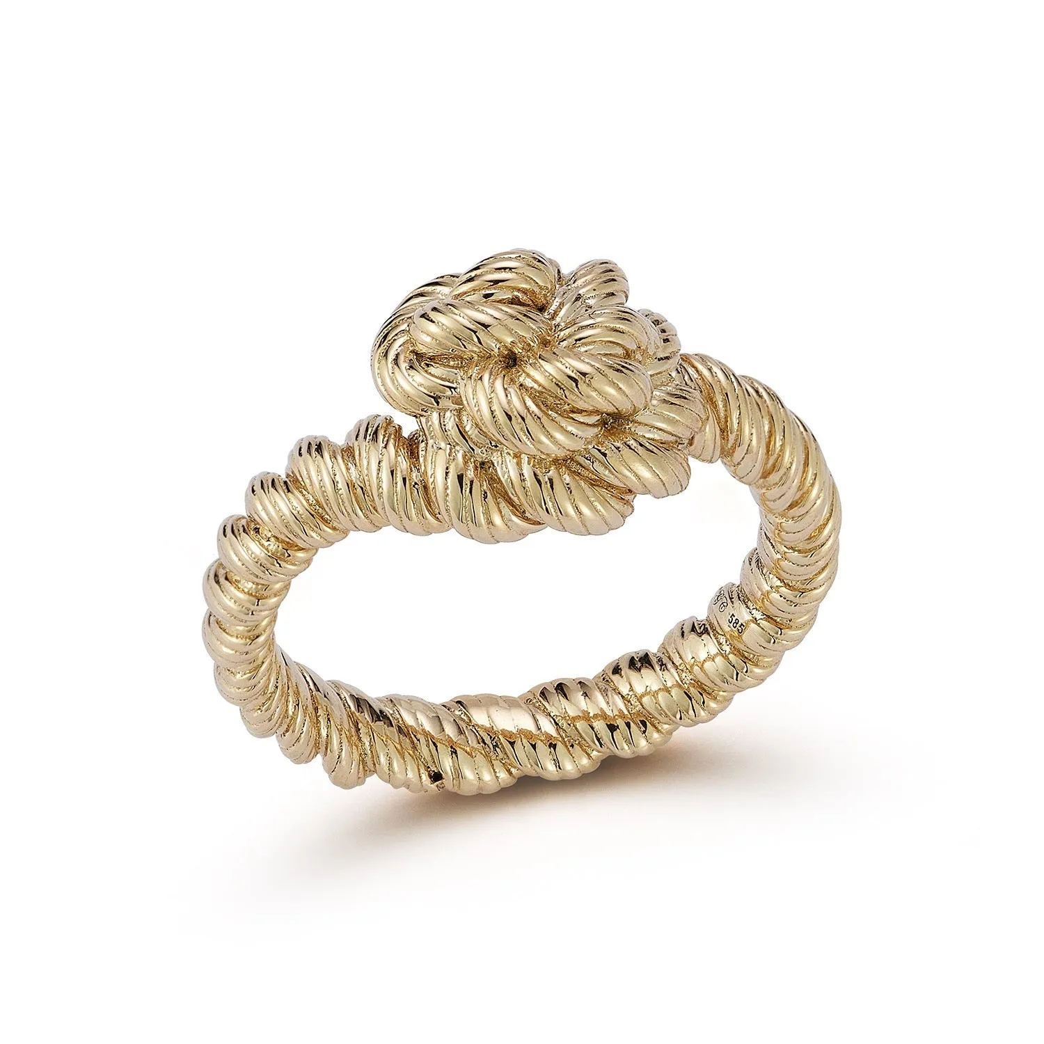 Leona Large Rope Knot Ring sold by Larroude