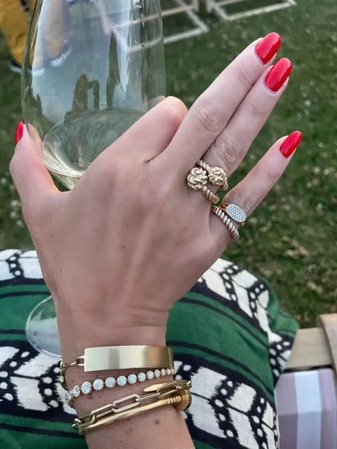 Leona Large Rope Knot Ring sold by Larroude product image thumbnail 3