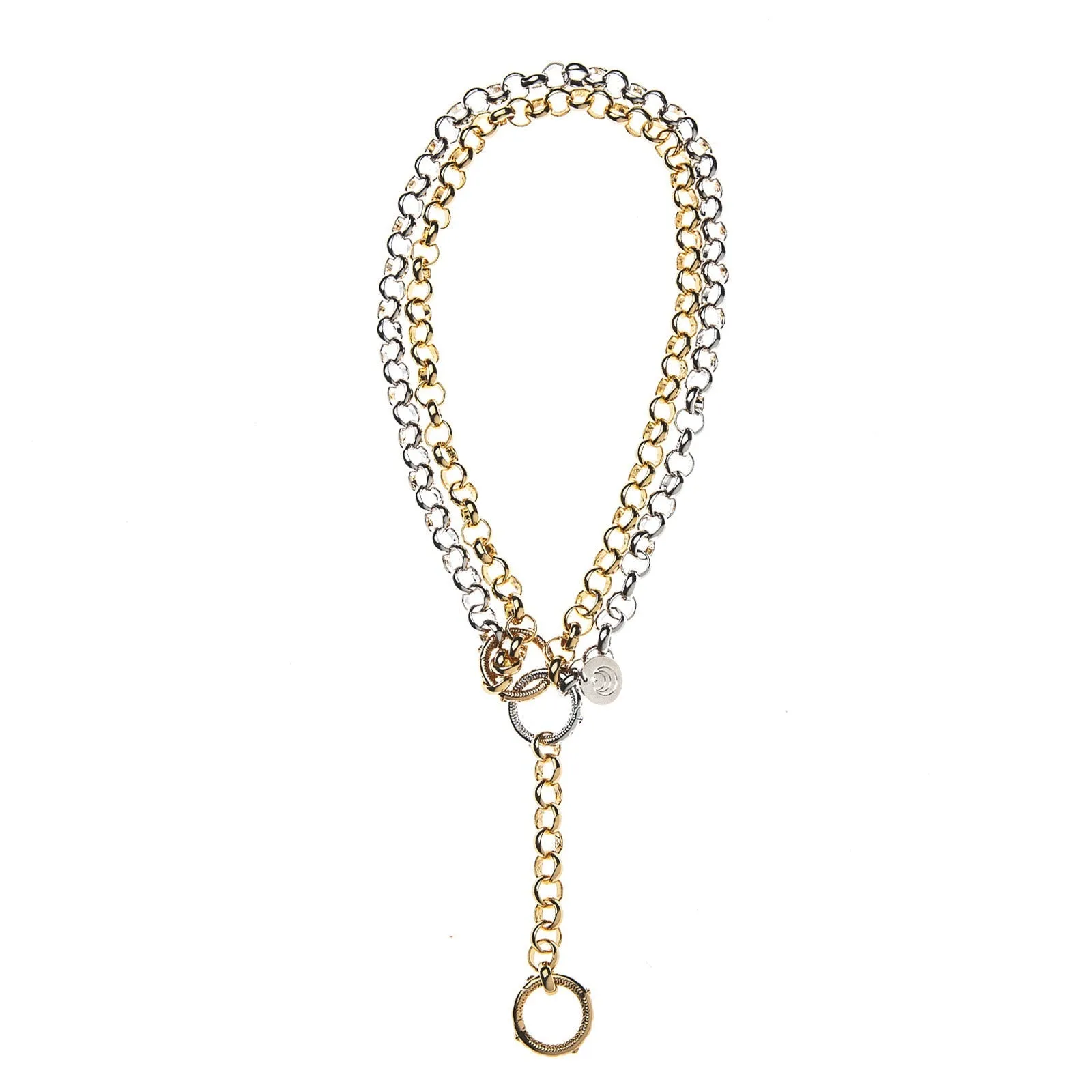 Gilver Lariat Multi-Style Rolo Chain sold by Larroude