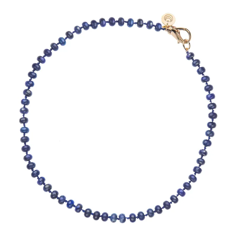 Lapis Beaded Necklace sold by Larroude