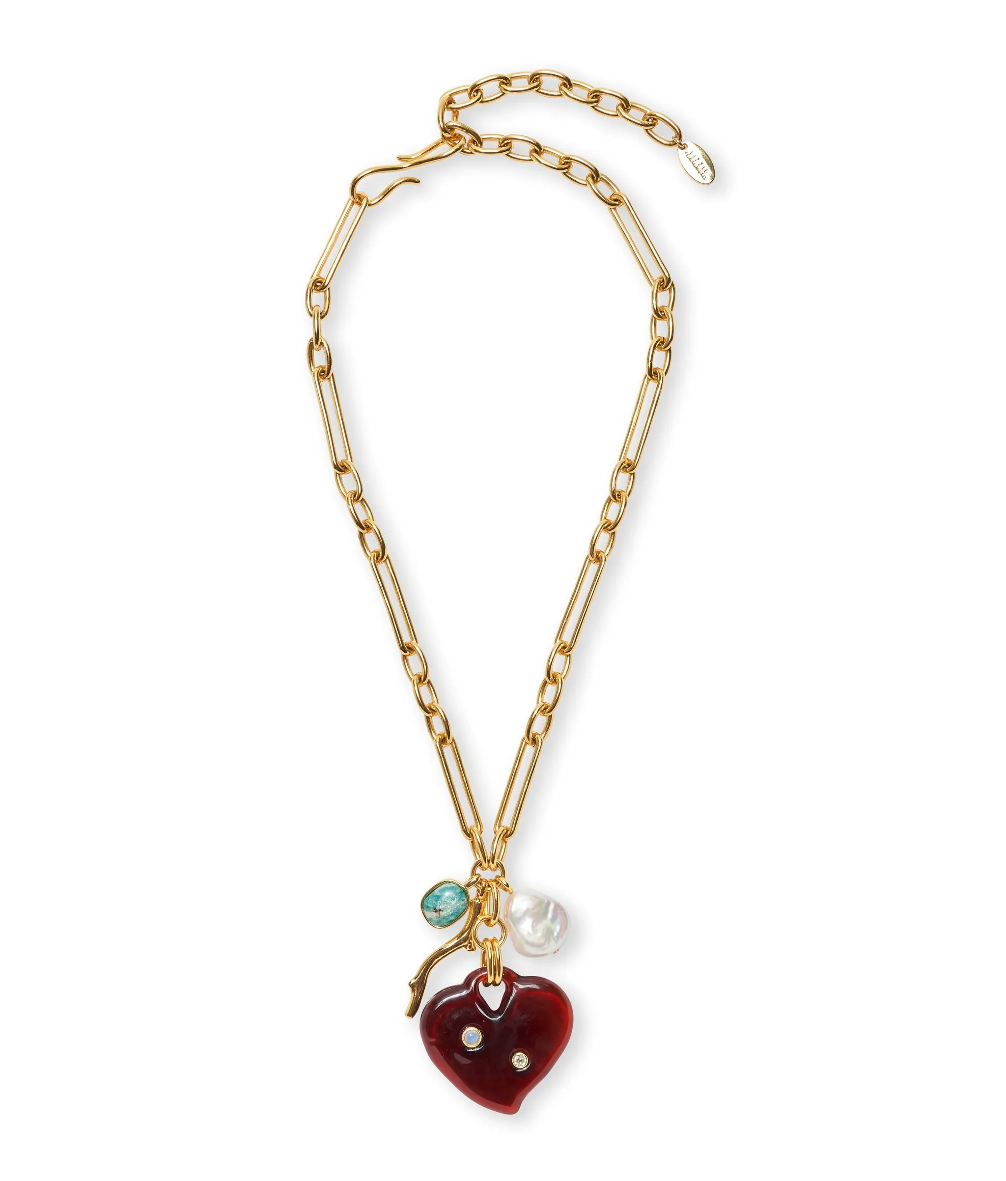 Murano Heart Necklace sold by Larroude