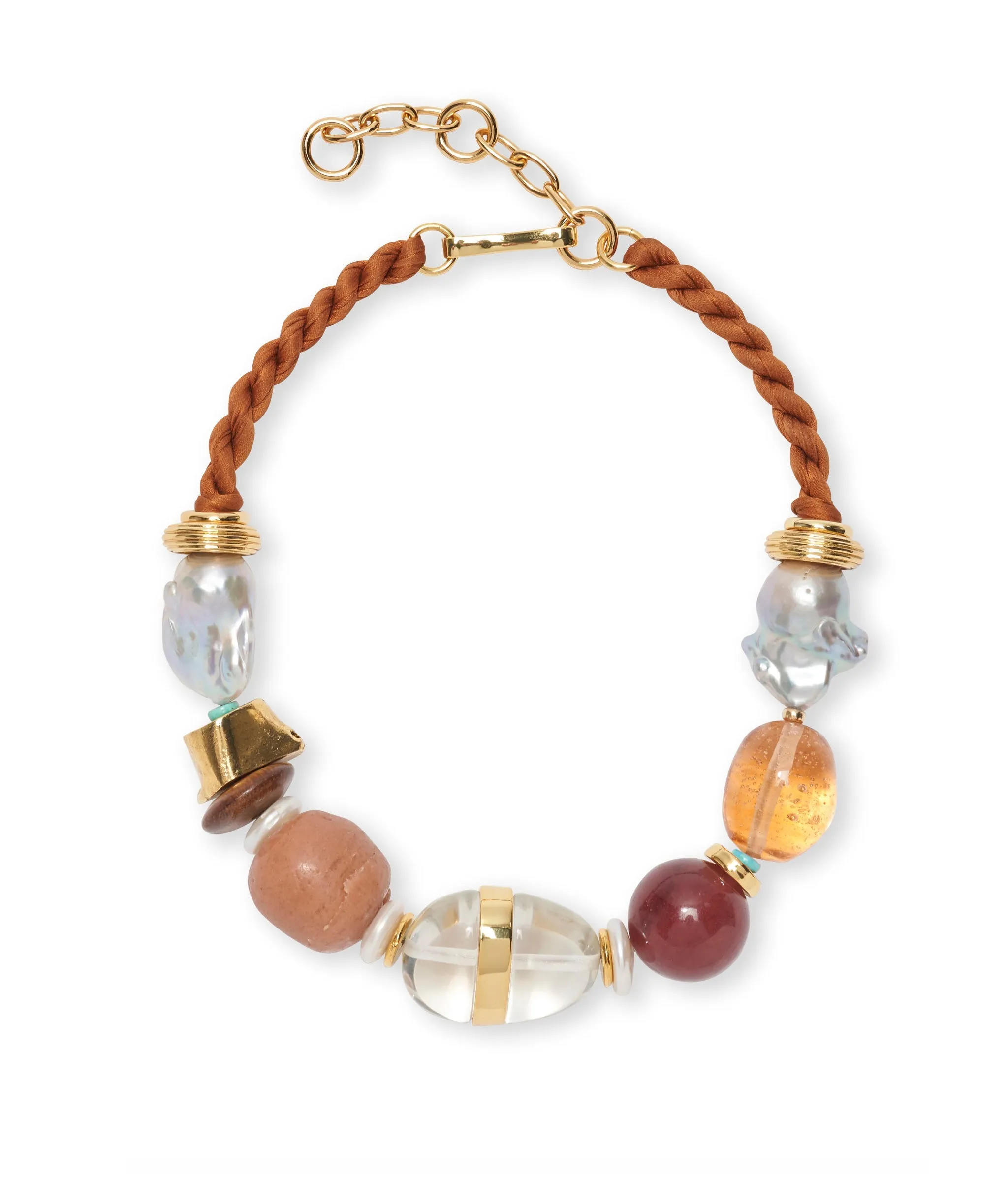 Glass Beach Necklace in Terra sold by Larroude