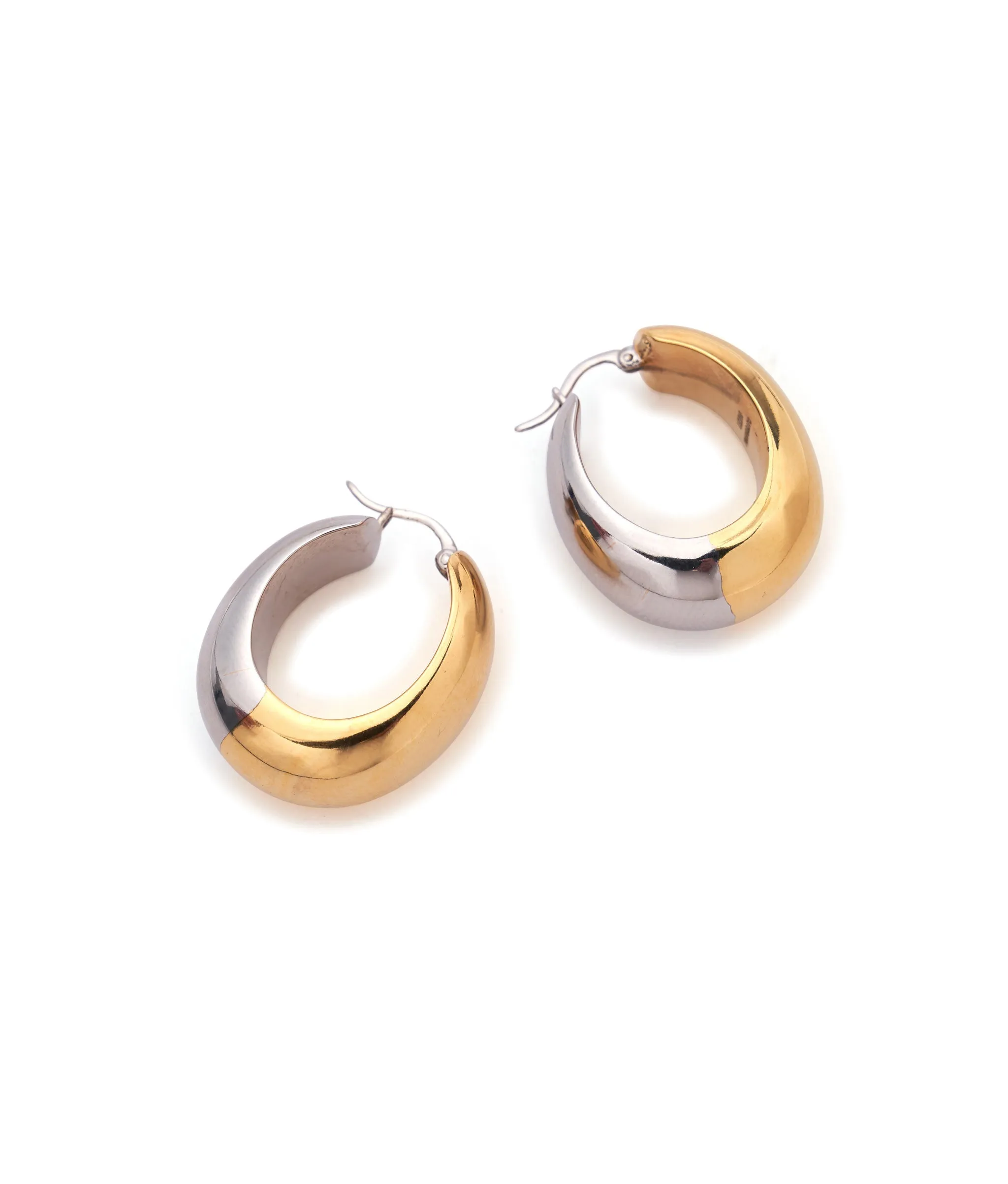 Bubble Hoops in Mixed Metal sold by Larroude product image thumbnail 3