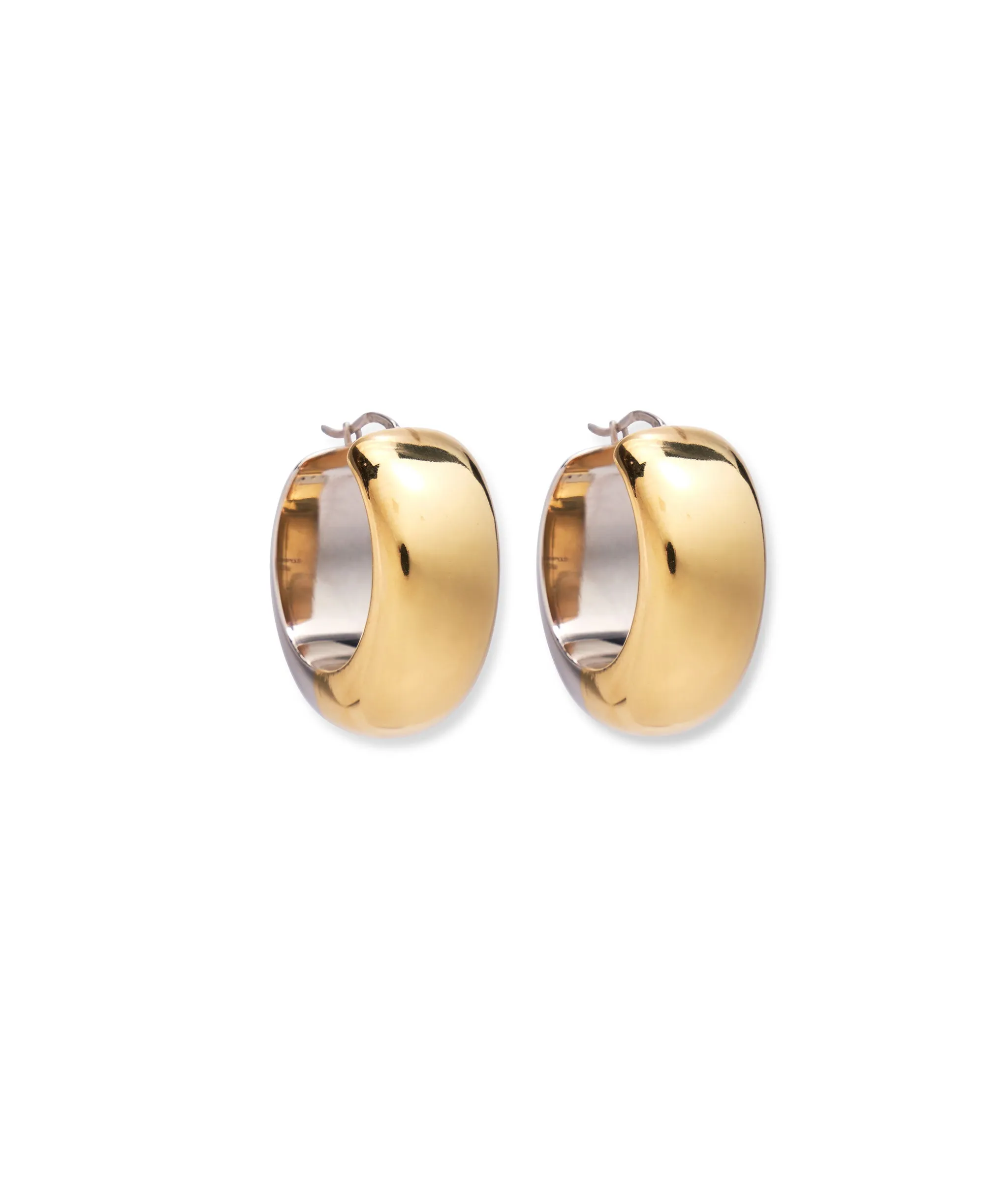 Bubble Hoops in Mixed Metal sold by Larroude