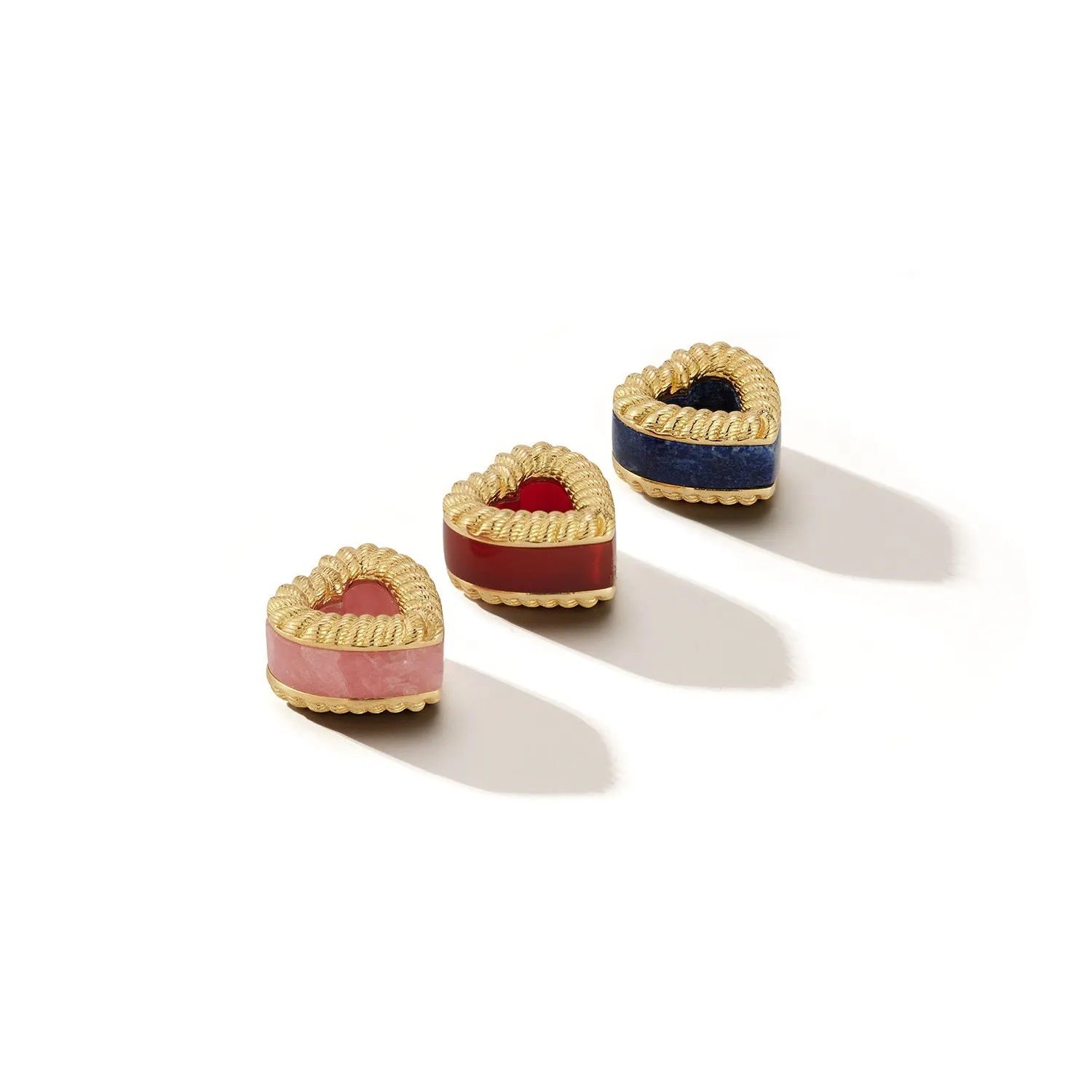 New Leona Collection Heart Slider Onyx Inlay Charm sold by Larroude product image thumbnail 5