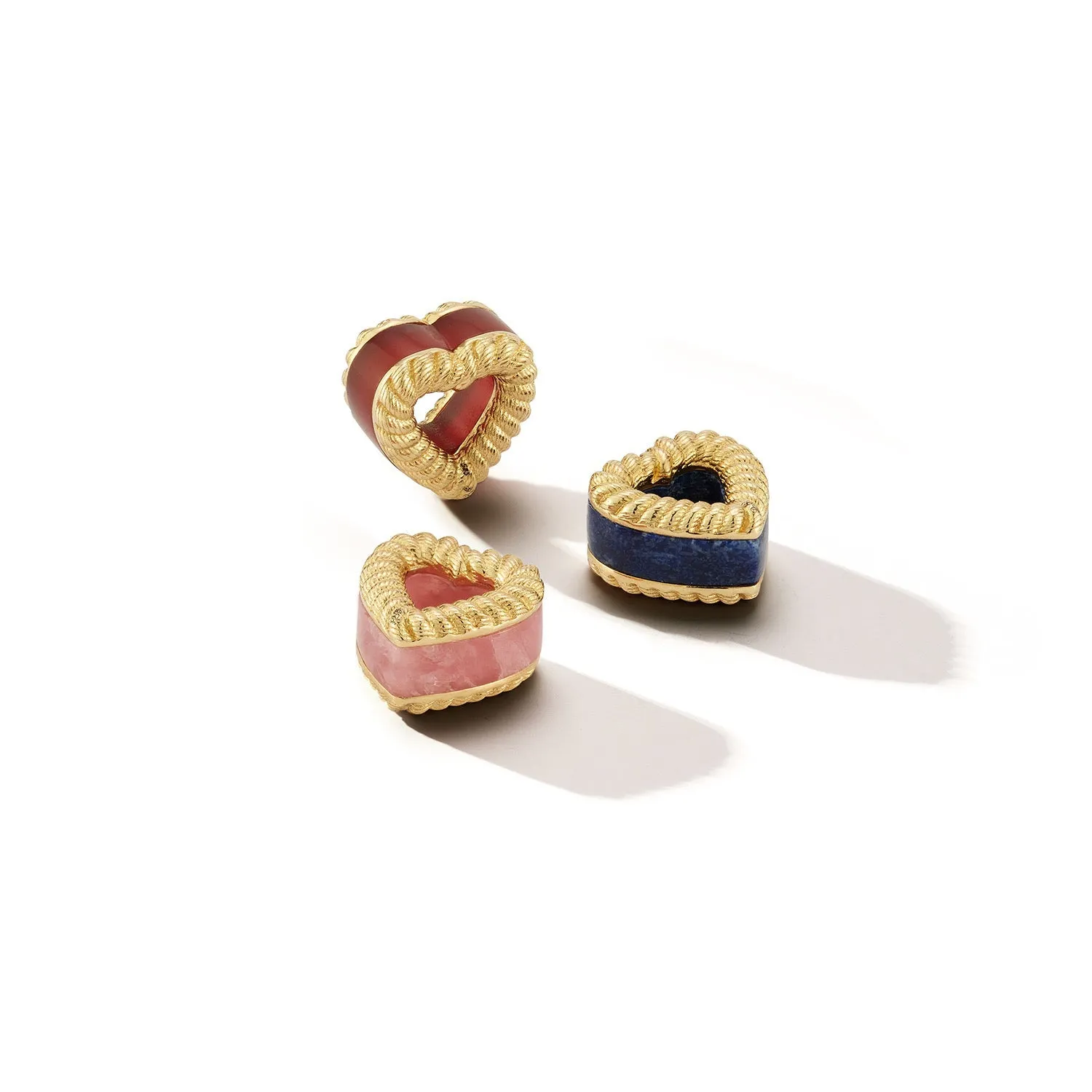 New Leona Collection Heart Slider Onyx Inlay Charm sold by Larroude product image thumbnail 4