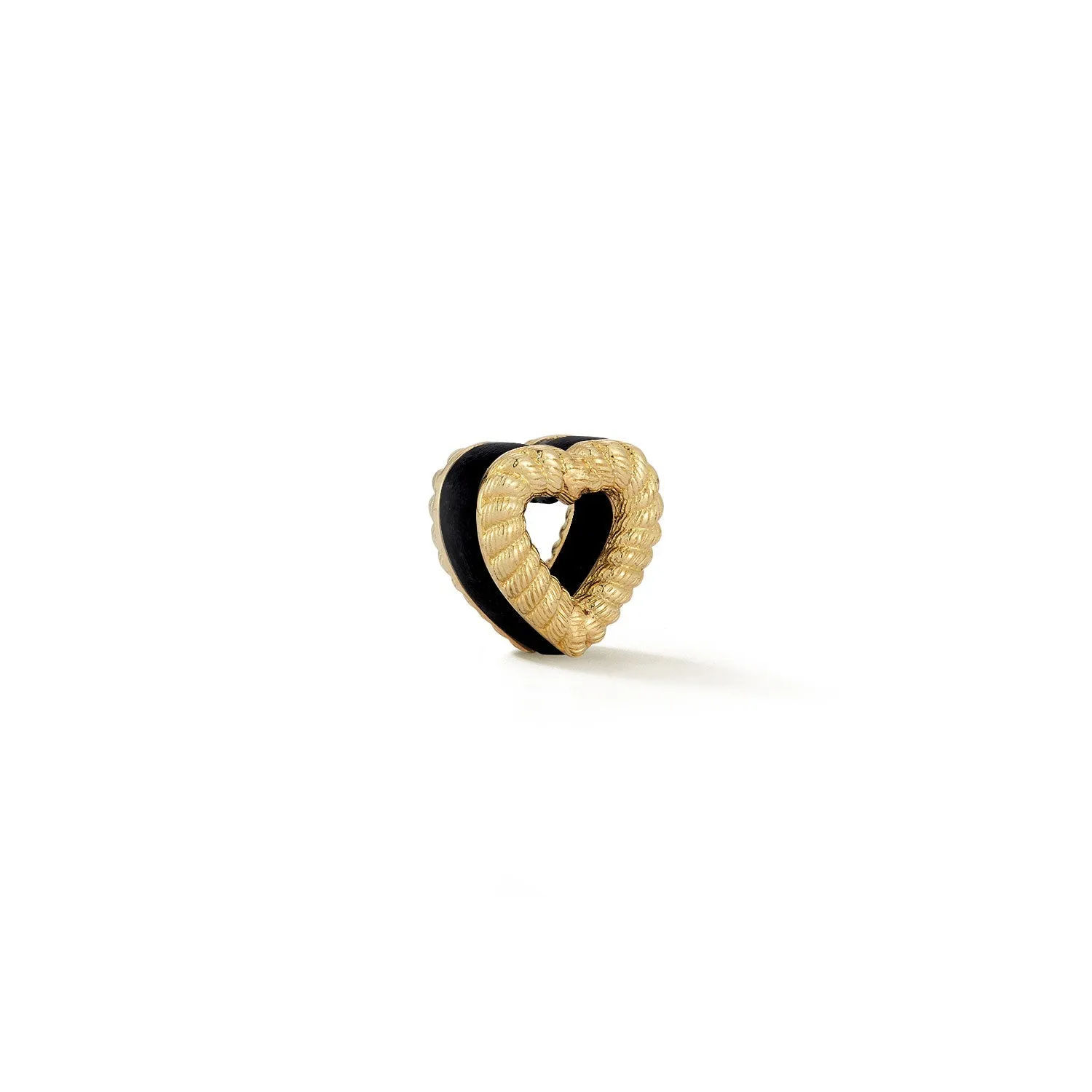 New Leona Collection Heart Slider Onyx Inlay Charm sold by Larroude