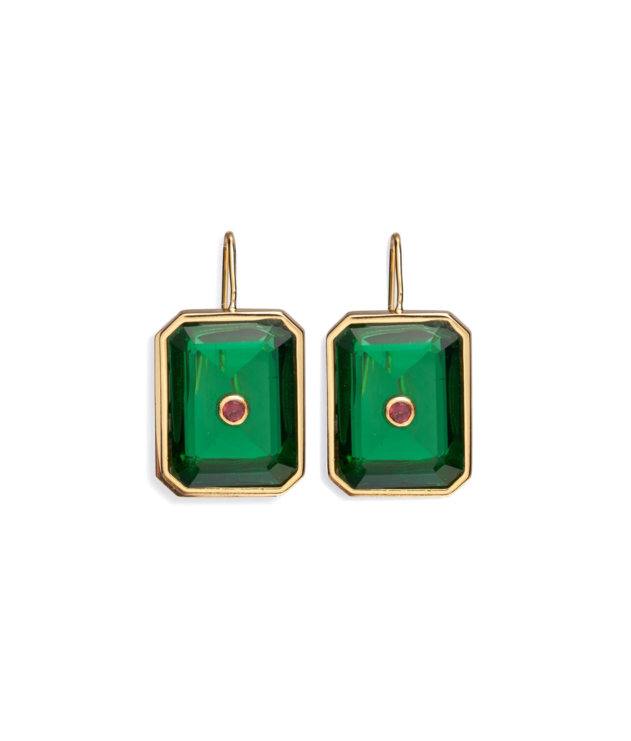 Tile Earrings in Forest sold by Larroude