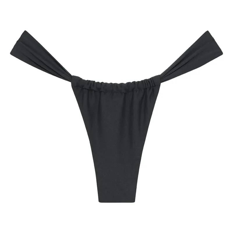 Charcoal Sandra Bikini Bottom sold by Larroude