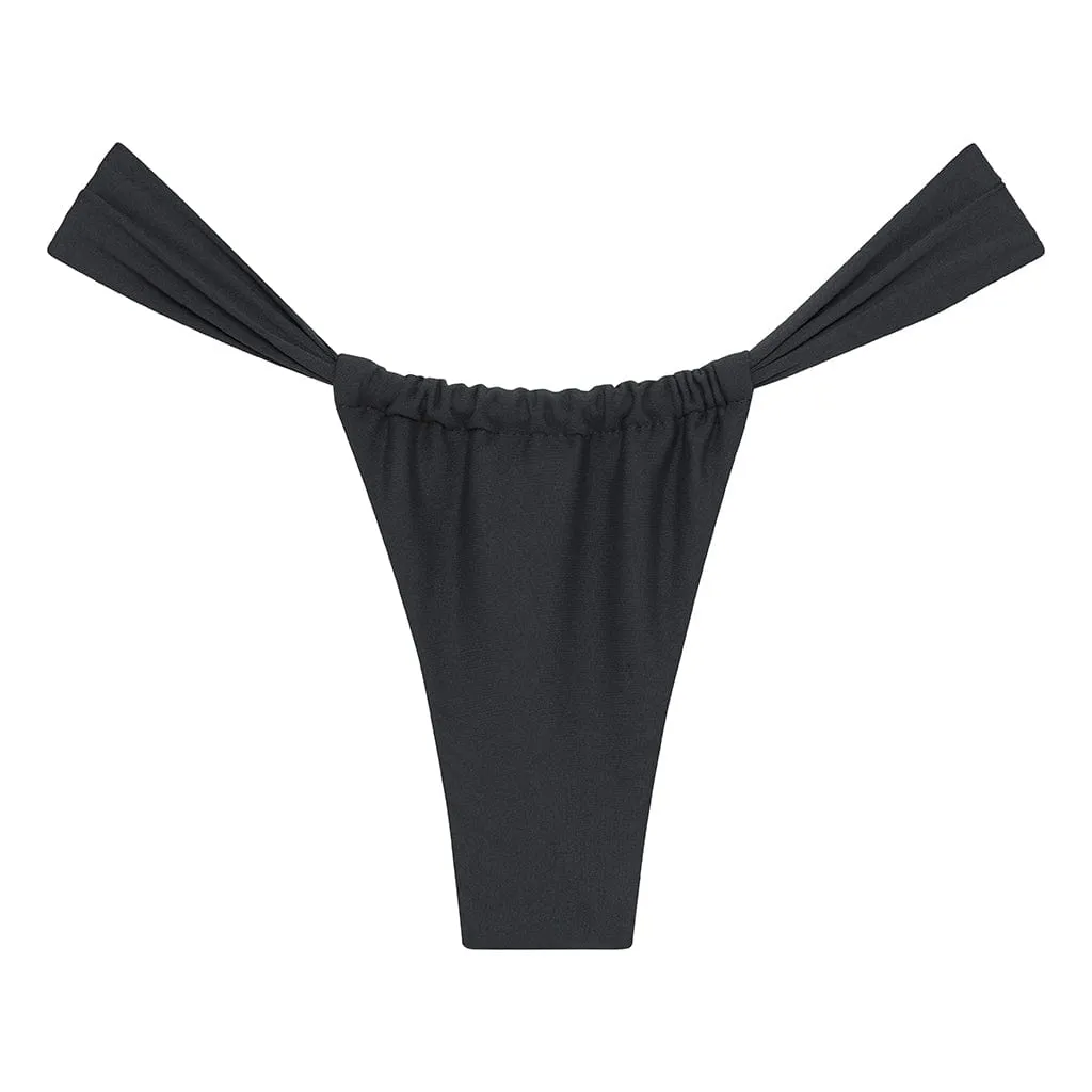 Charcoal Sandra Bikini Bottom sold by Larroude