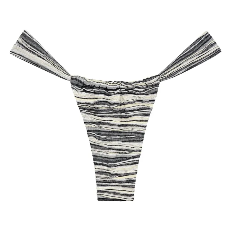 Slub Knit Sandra Bikini Bottom sold by Larroude