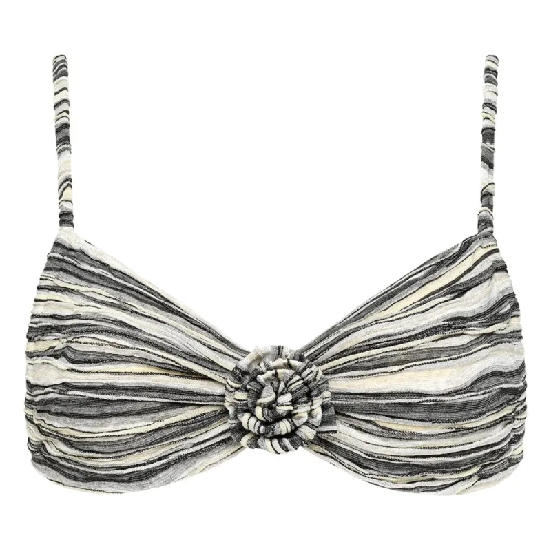 Slub Knit Devin Rosa Bikini Top sold by Larroude