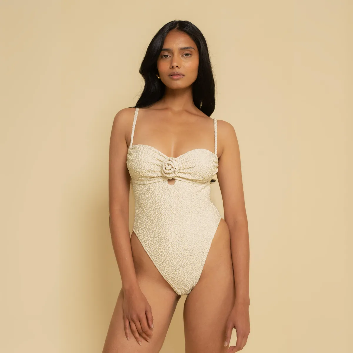 Oat Texture Devin Rosa One-Piece sold by Larroude product image thumbnail 3