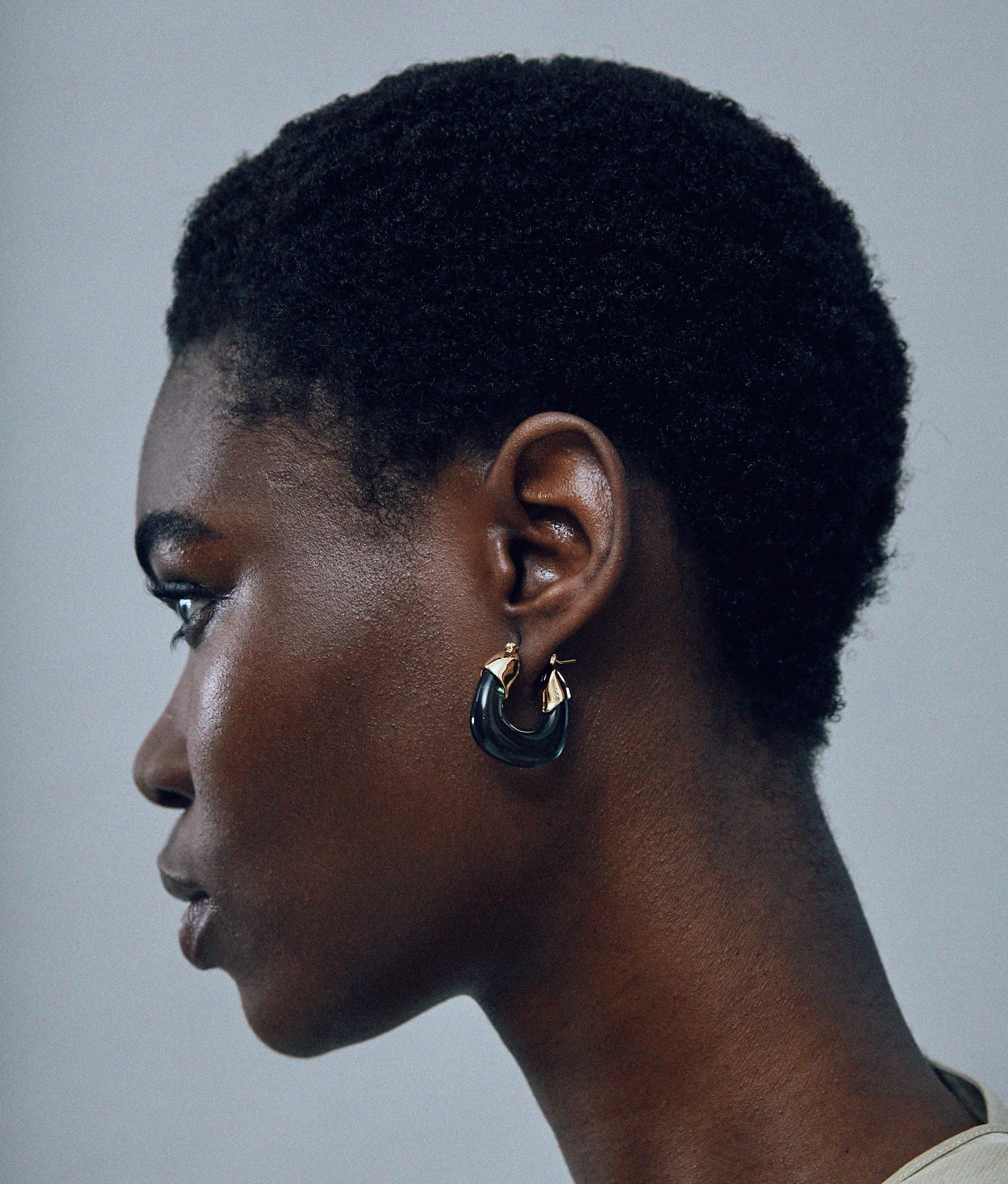 Mini Organic Hoops in Forest sold by Larroude product image thumbnail 3