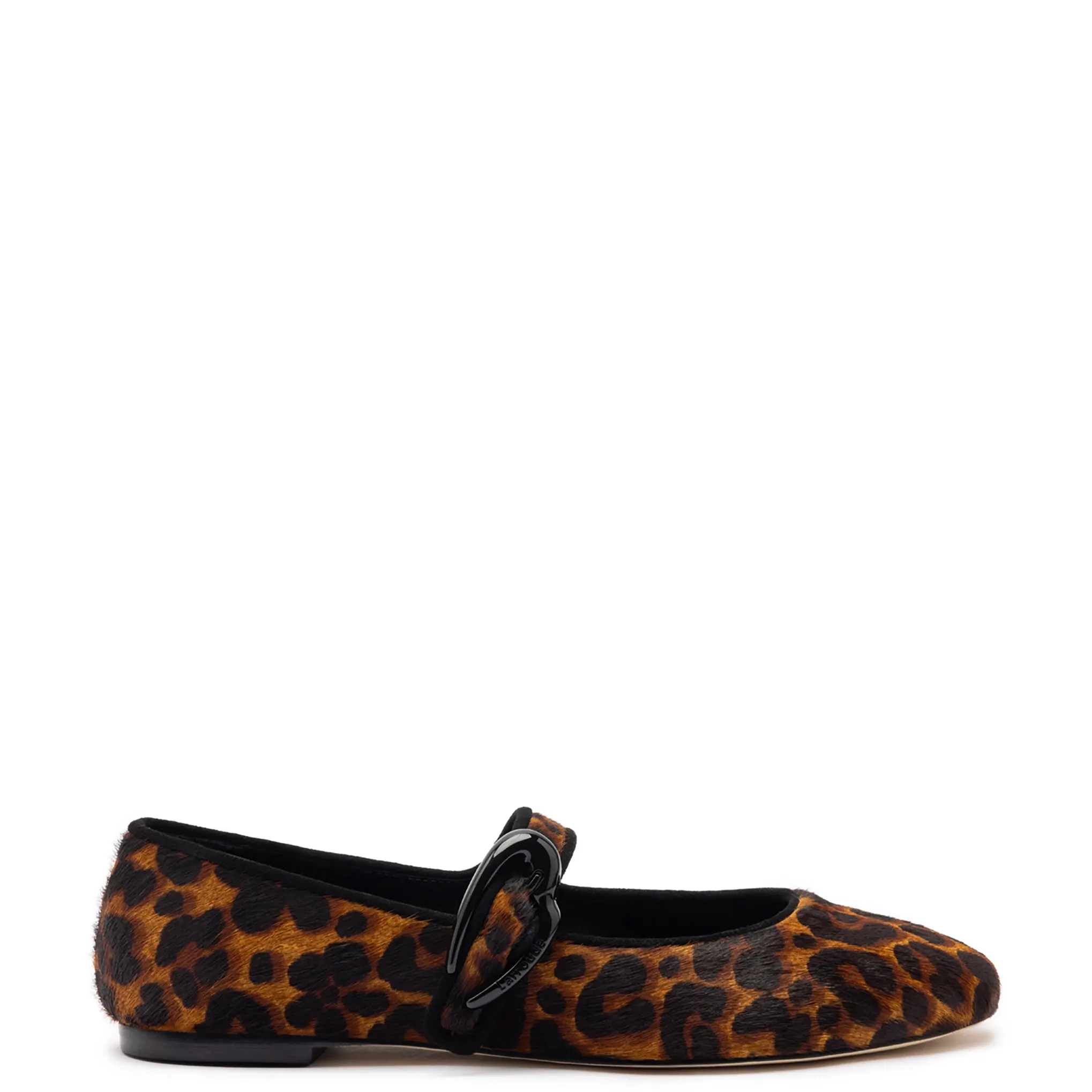Verona Ballet Flat In Leopard Print Calf Hair sold by Larroude