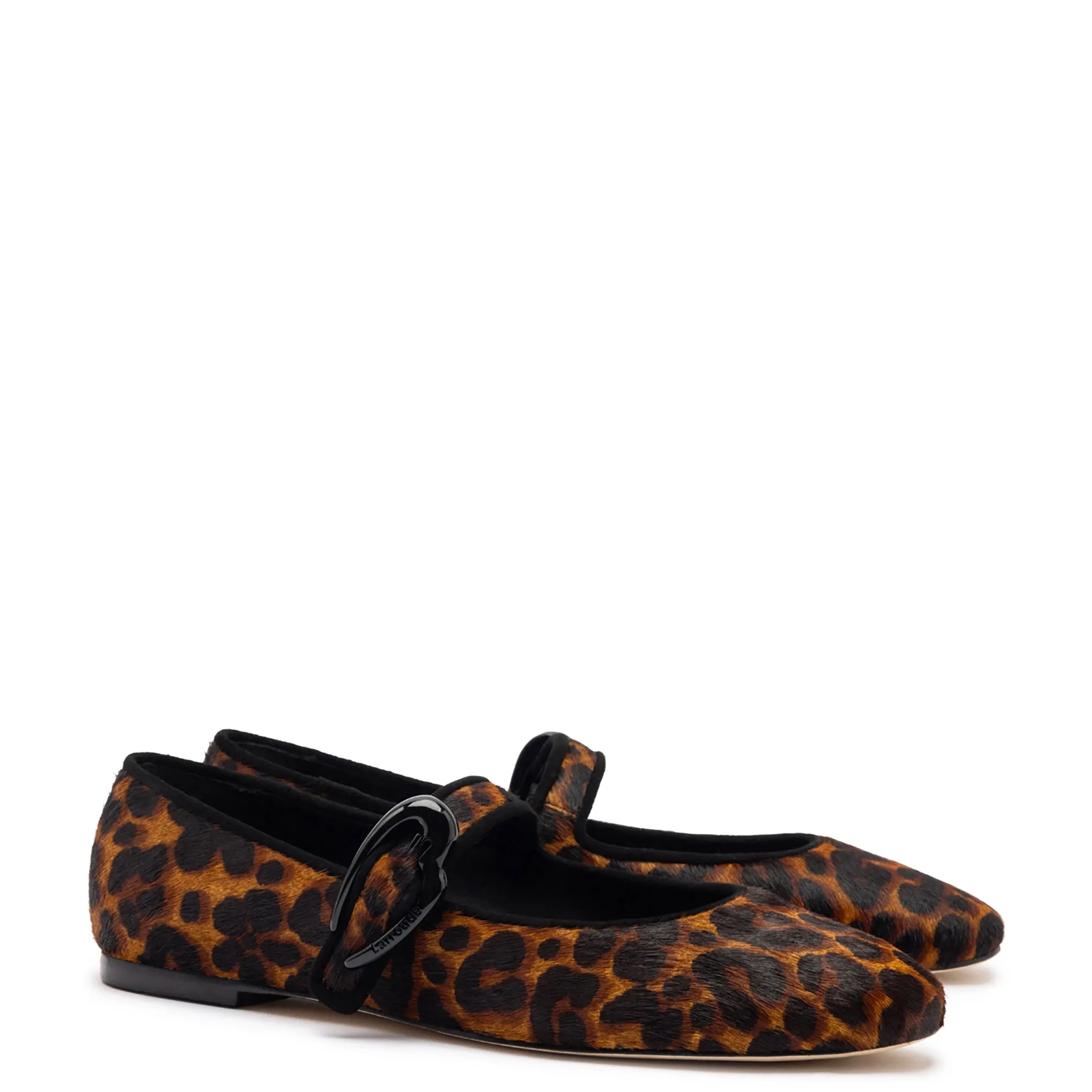 Verona Ballet Flat In Leopard Print Calf Hair sold by Larroude product image thumbnail 2