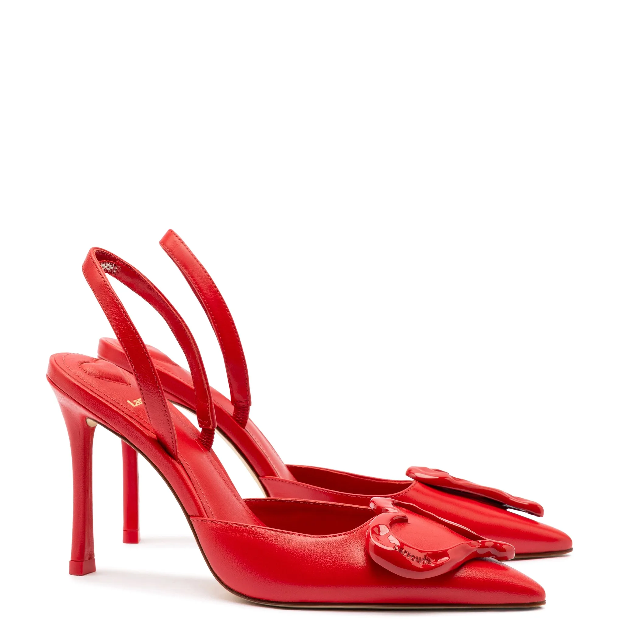 Amore Pump In Scarlet Leather sold by Larroude product image thumbnail 2