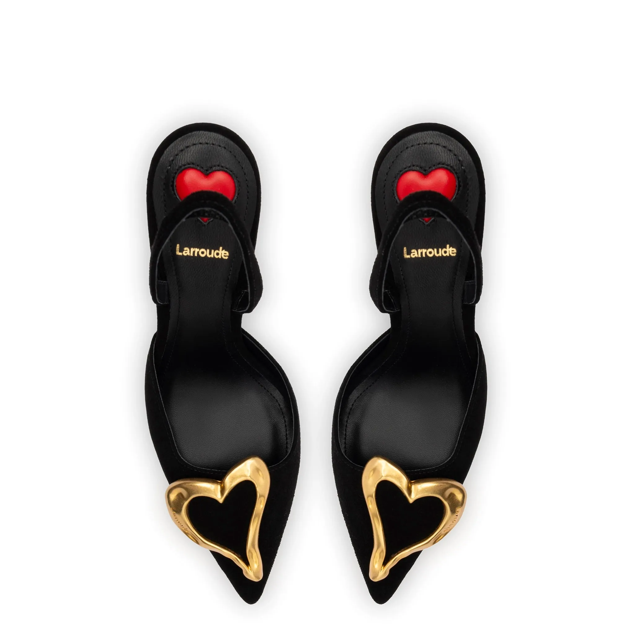 Amore Pump In Black Leather sold by Larroude product image thumbnail 3