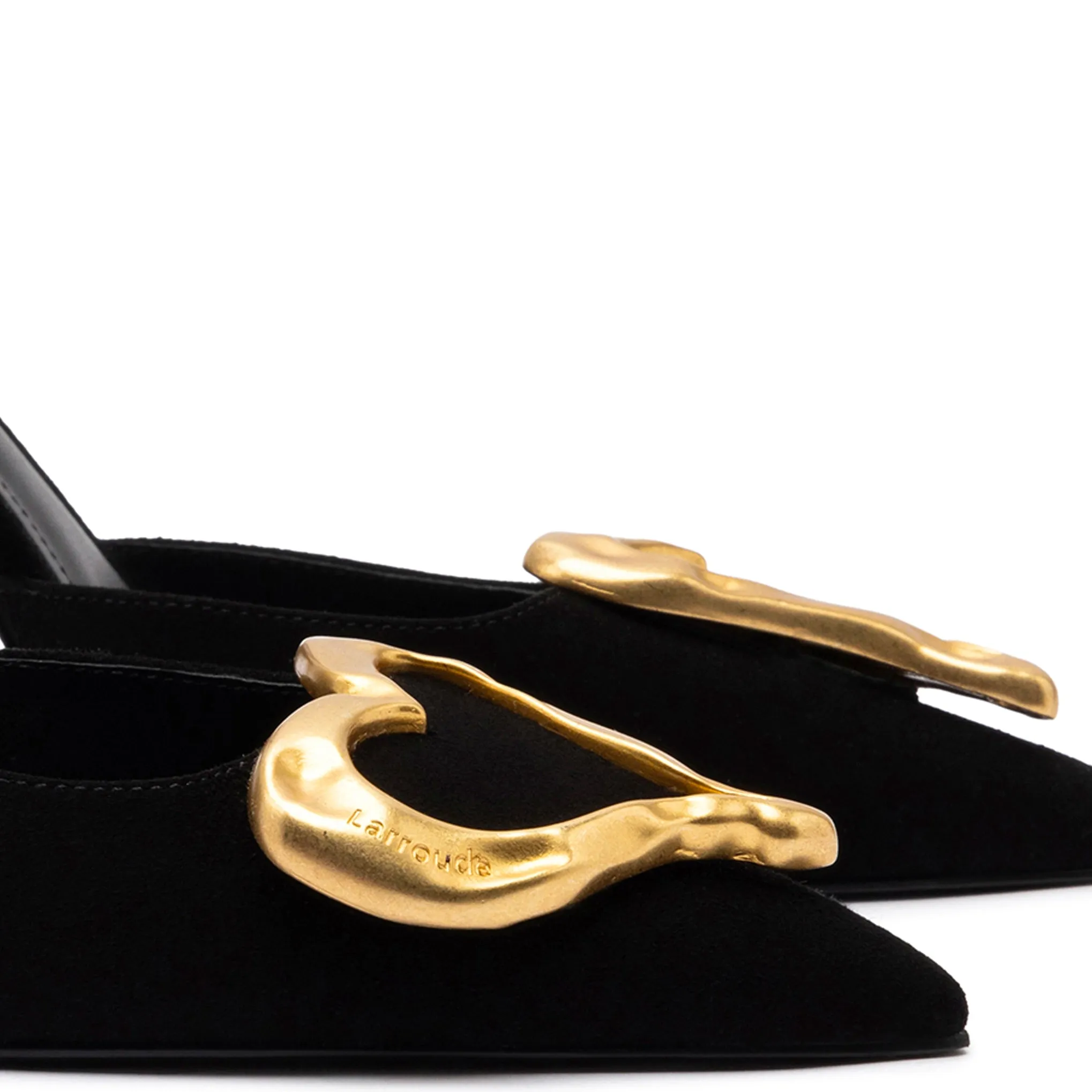 Amore Pump In Black Leather sold by Larroude product image thumbnail 4