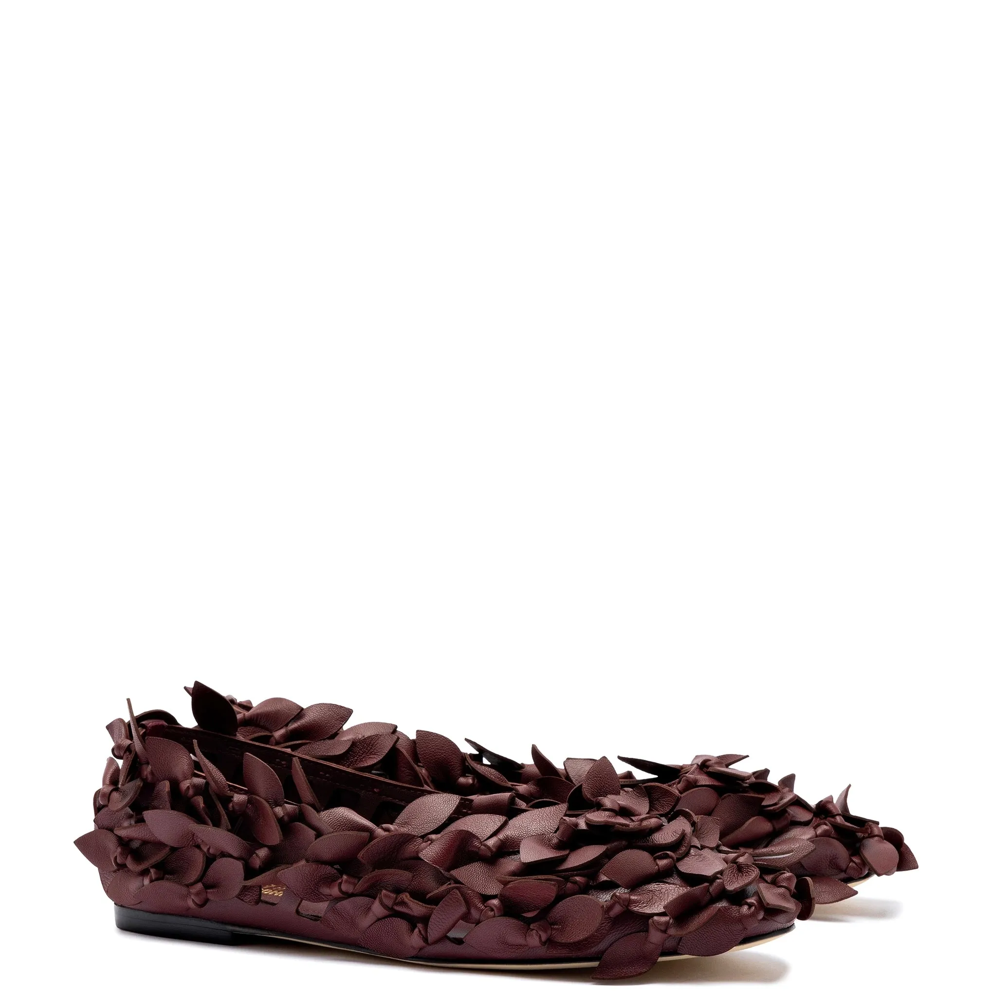 Larroudé x Jonathan Cohen Ballet Flat In Burgundy Leather sold by Larroude product image thumbnail 2