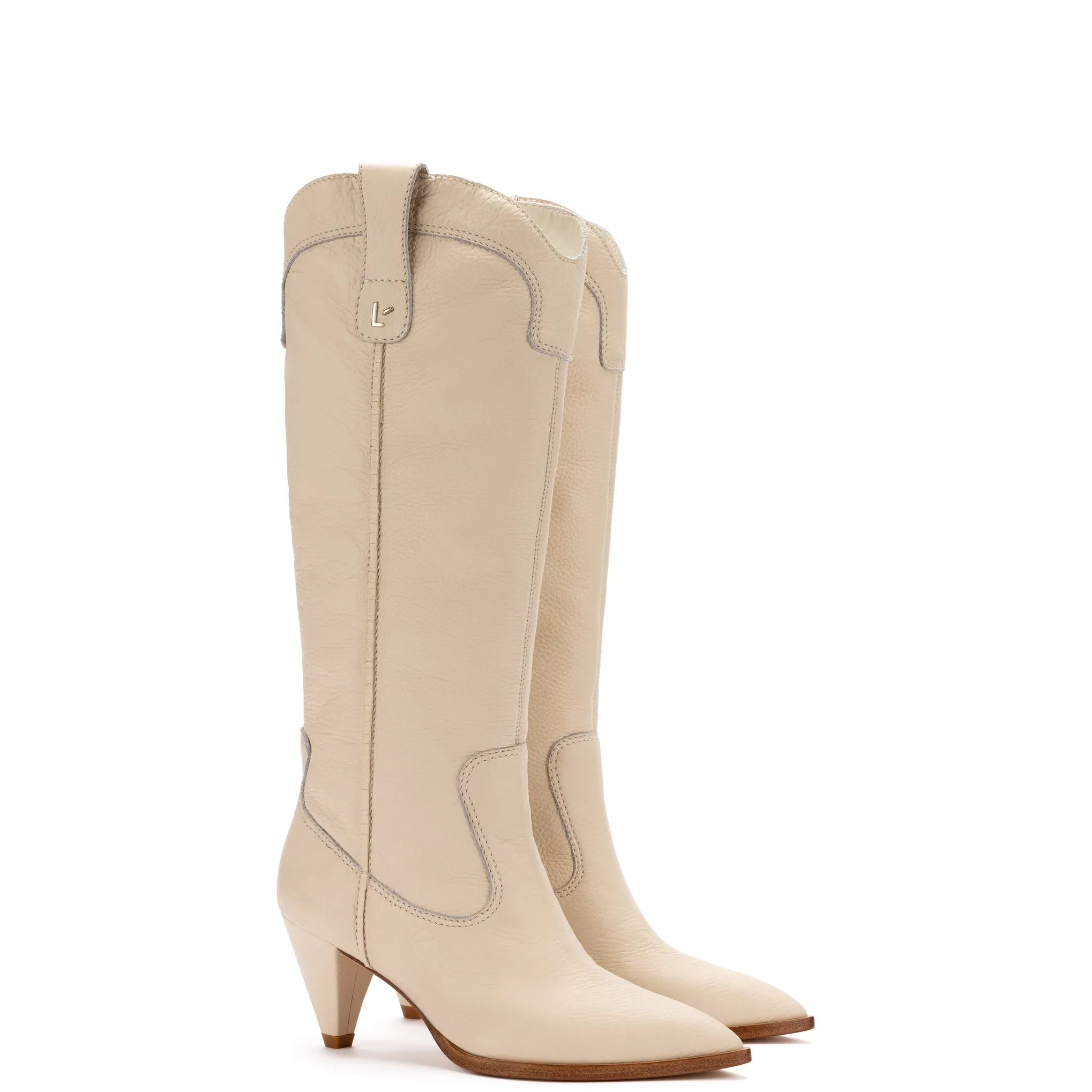 Louise Boot In Ivory Floater sold by Larroude product image thumbnail 2