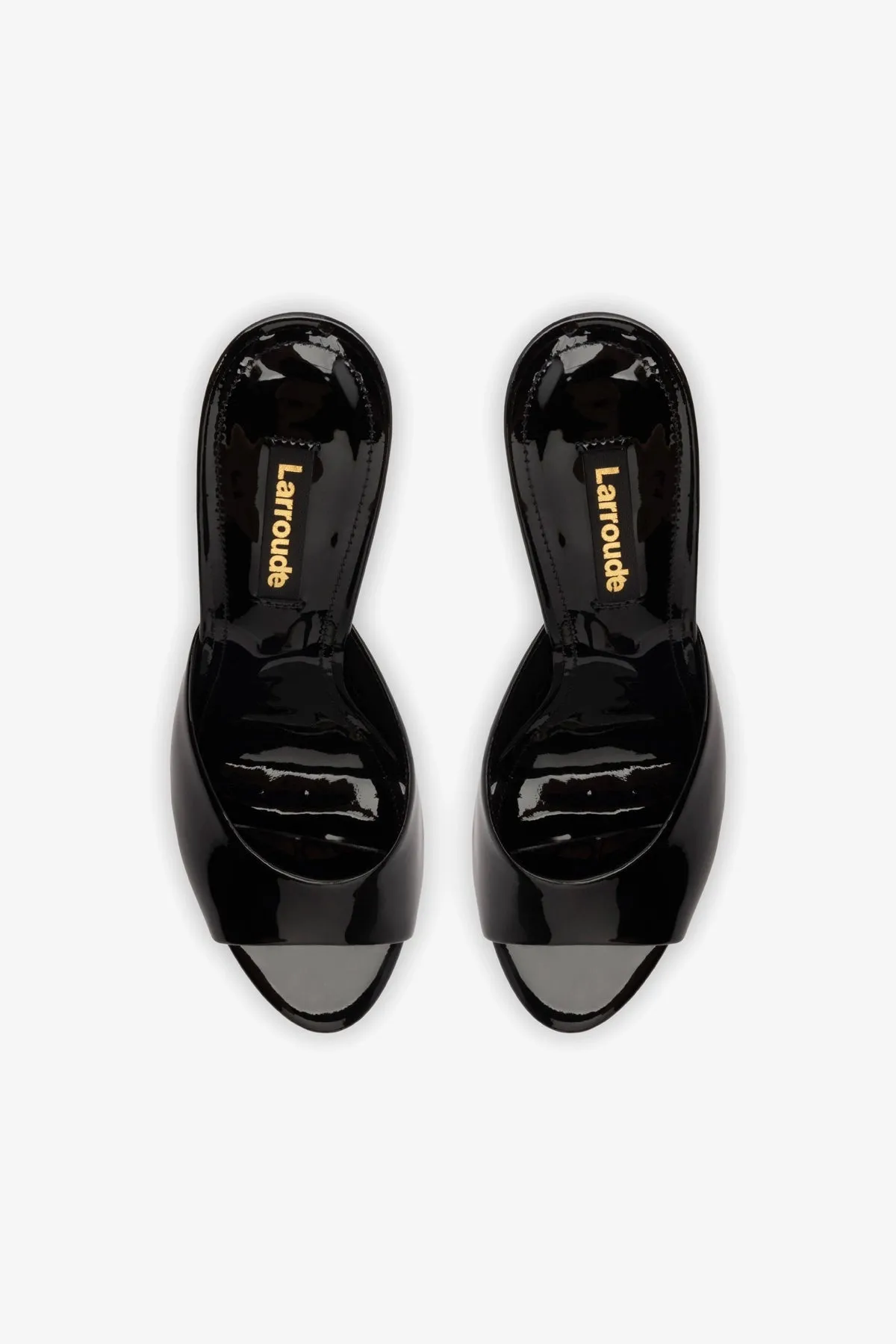 Jasmine Hi Mule In Black Leather sold by Larroude product image thumbnail 3