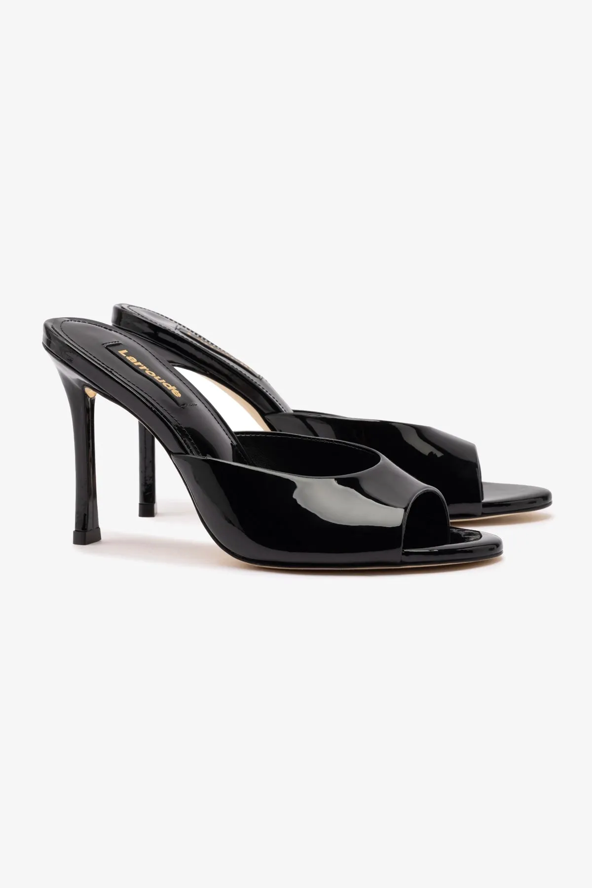 Jasmine Hi Mule In Black Leather sold by Larroude product image thumbnail 2