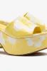 Miso Platform Sandal In Lemonade Printed Leather sold by Larroude