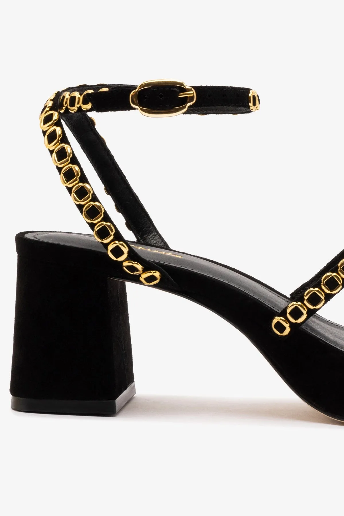 Gio Milanina Sandal In Black Suede sold by Larroude product image thumbnail 4