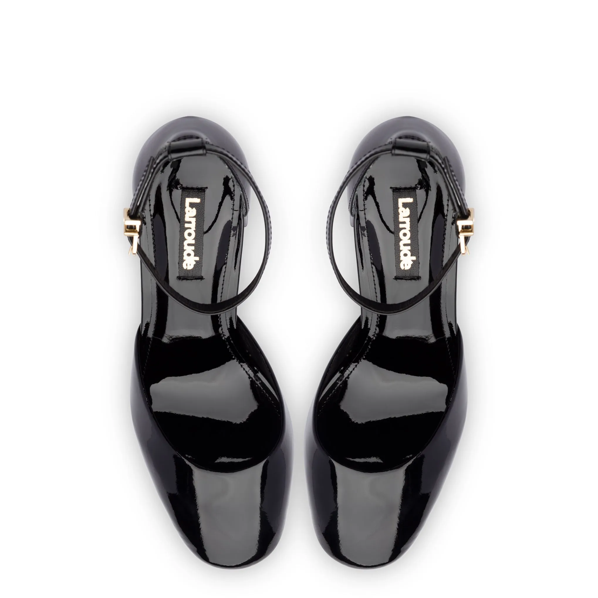 Ari Pump In Black Patent Leather sold by Larroude product image thumbnail 3