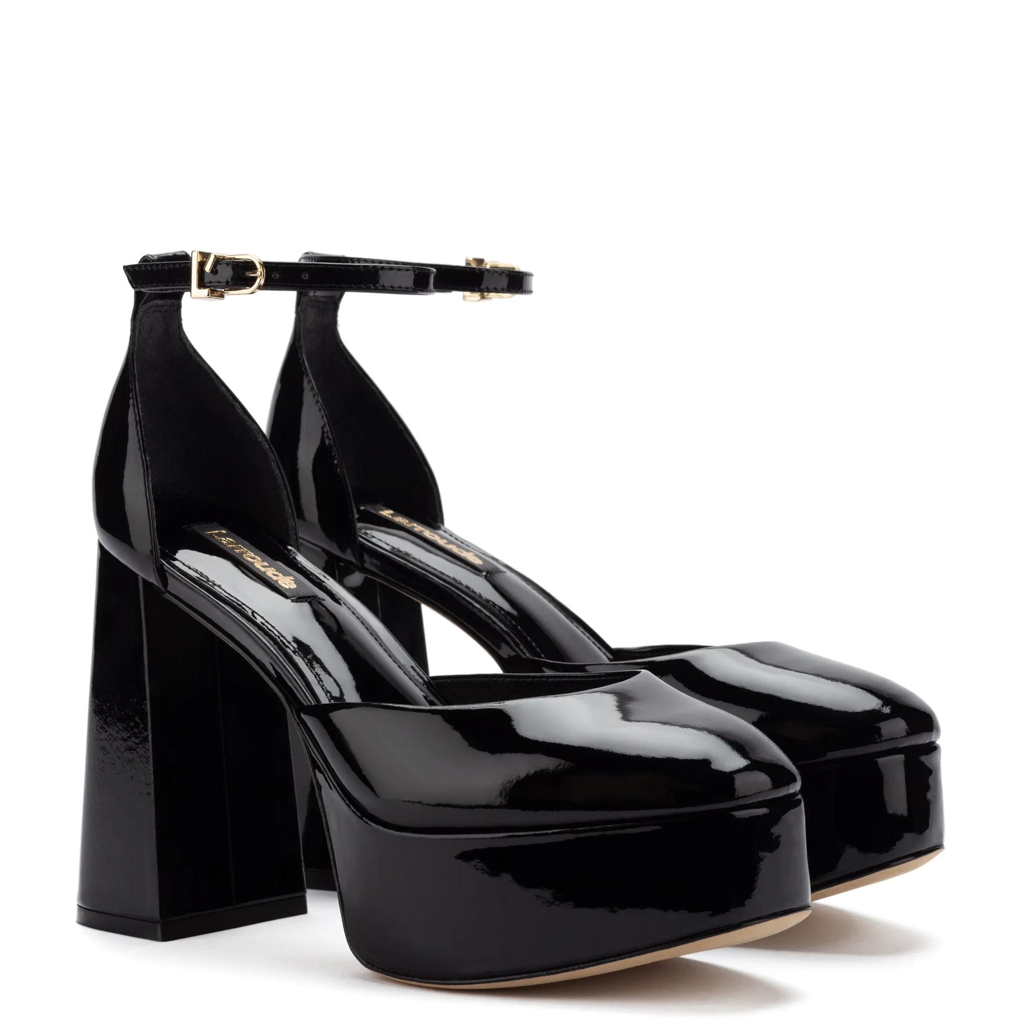 Ari Pump In Black Patent Leather sold by Larroude product image thumbnail 2