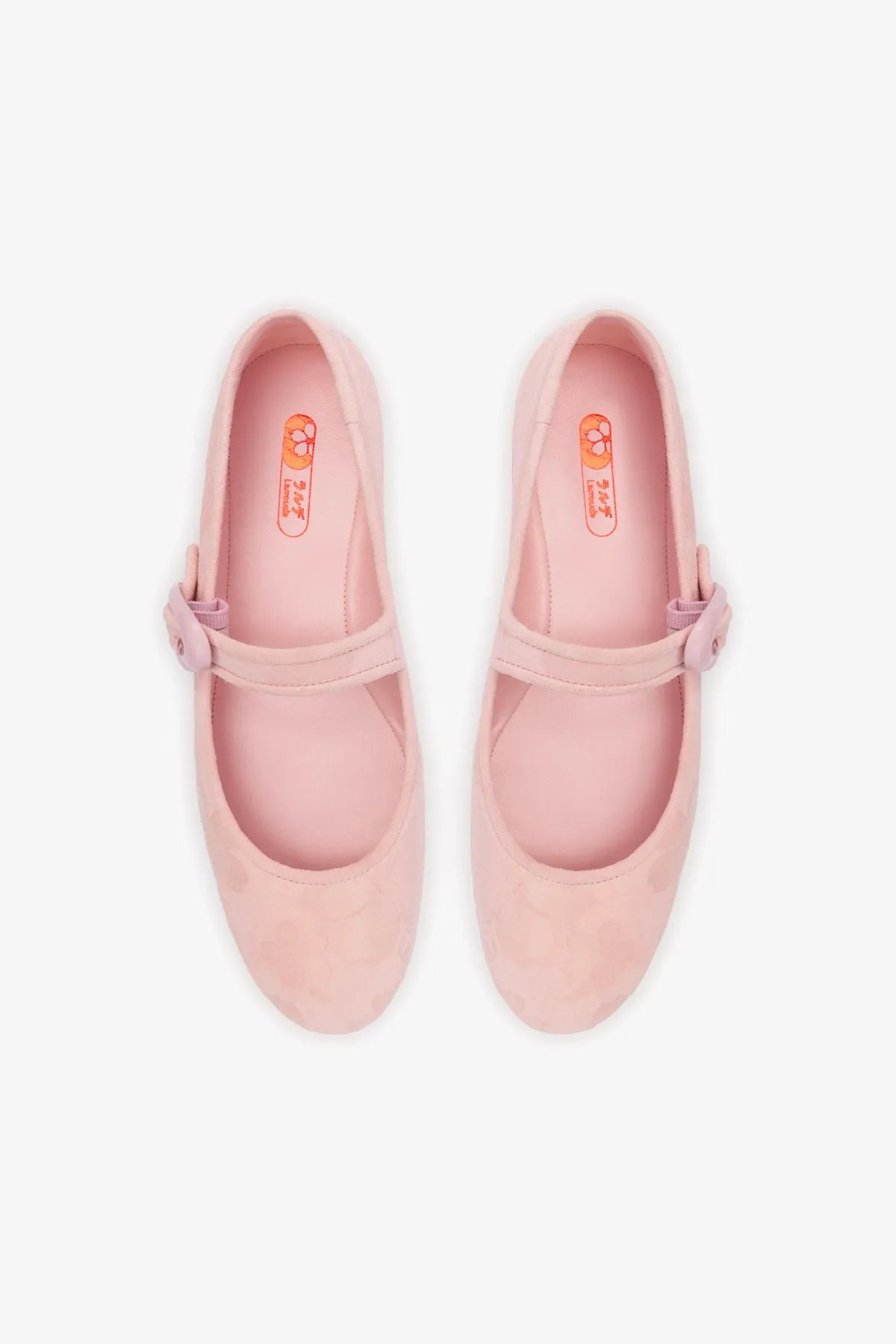 Verona Ballet Flat In Tulip Sakura Printed Suede sold by Larroude product image thumbnail 3