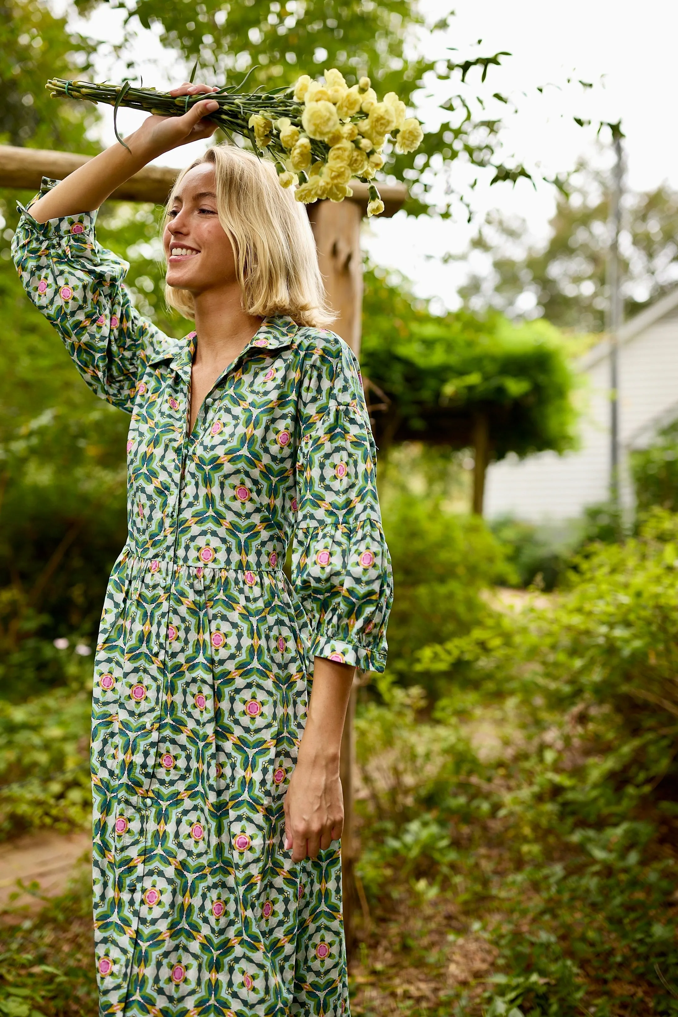 Penne Dress - Morehead Blue sold by Larroude product image thumbnail 3