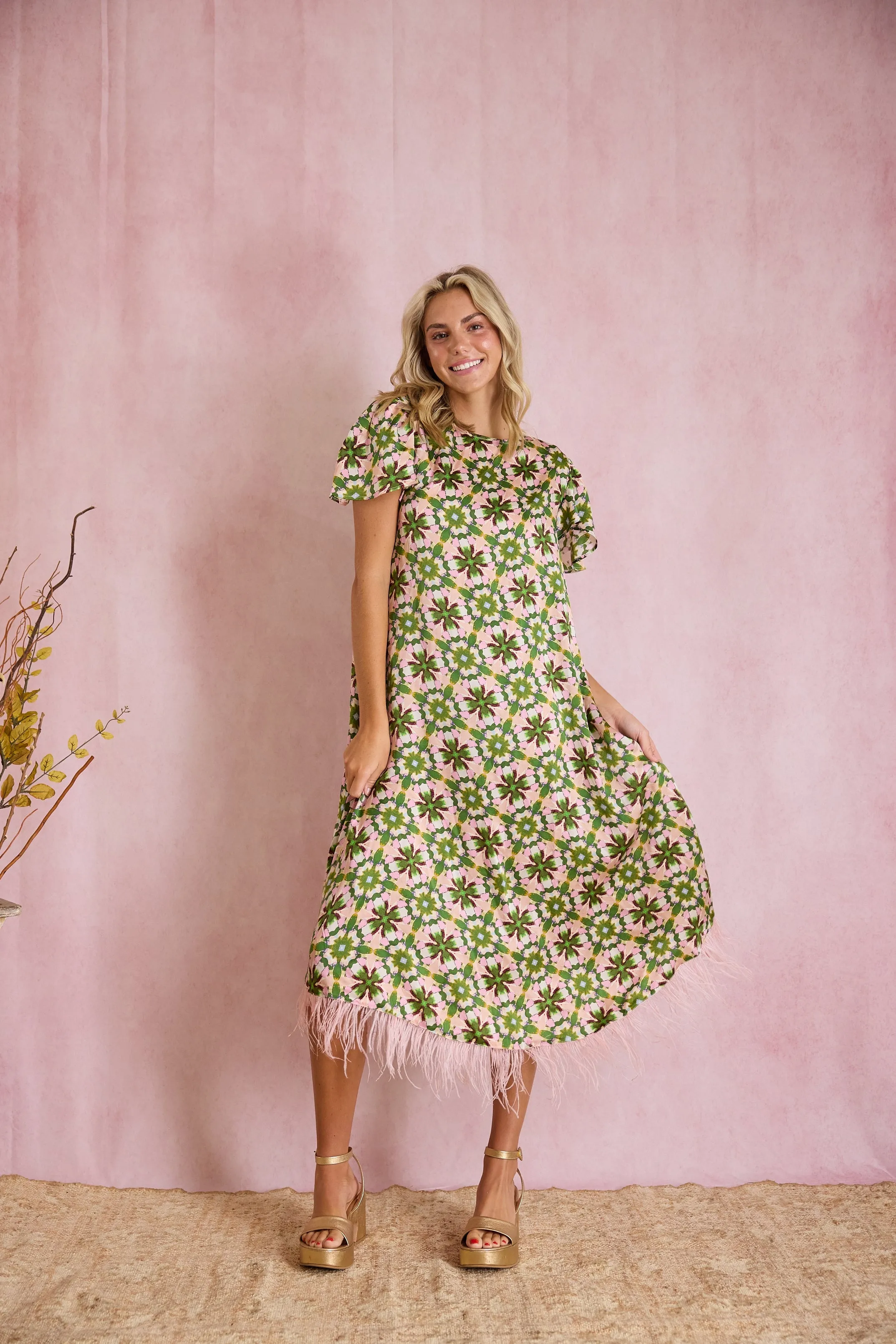 Georgia Dress - Sugarplum sold by Larroude product image thumbnail 5