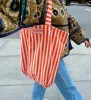 Signature Striped Tote Bag sold by Larroude