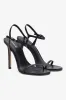 Venus Sandal In Black Leather sold by Larroude