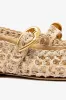 Verona Macrame In Beige Embroidered Raffia sold by Larroude